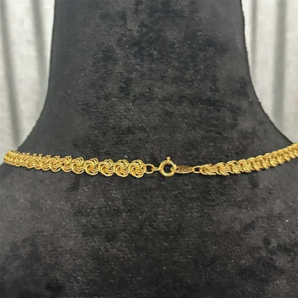 Trifari Vintage Gold-Tone Rope Style Chain Necklace 24